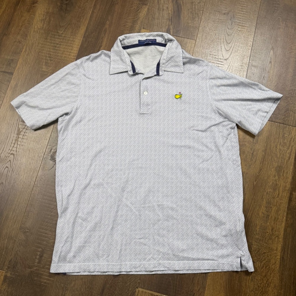 Vintage 90s Clubhouse Collection Masters Golf Polo Shirt Made in Italy L